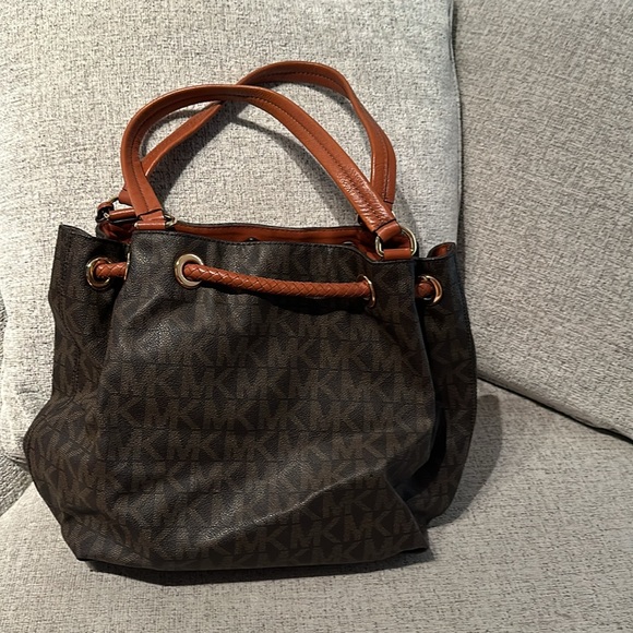 Michael Kors 8870427223182722318 Jet Set Tote Brown Handbag - Picture 3 of 10